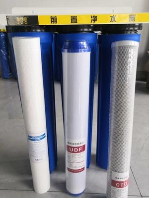 20"x2.5" ビッグブルー 高容量水濾過のための3つのハウジングフィルタリングシステム