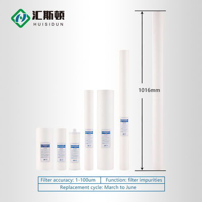 工業用水浄化器用 Pp メルトブローフィルターカートリッジ